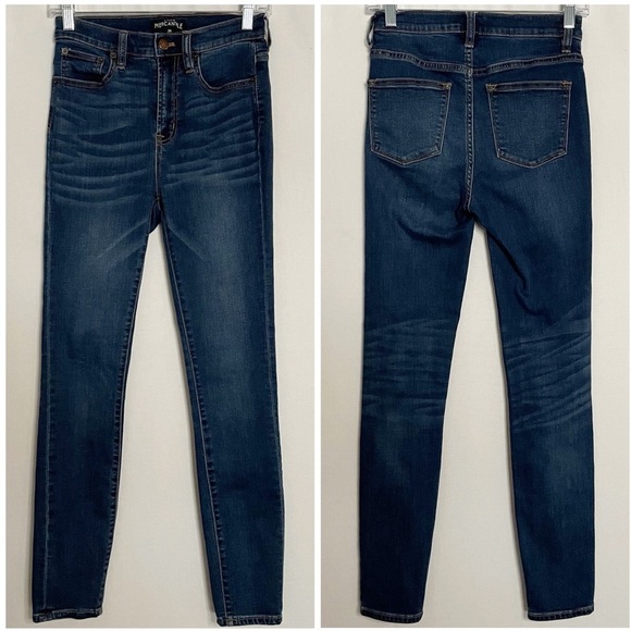 J. Crew Mercantile 9" High-Rise Skinny Jean in Classic Blue Wash - Picture 1 of 12